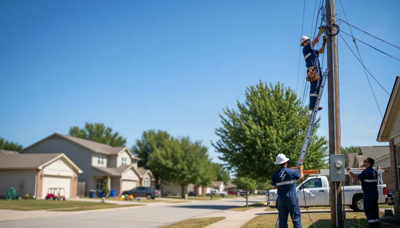 Residential electrician providing installation services in Westdale, NY